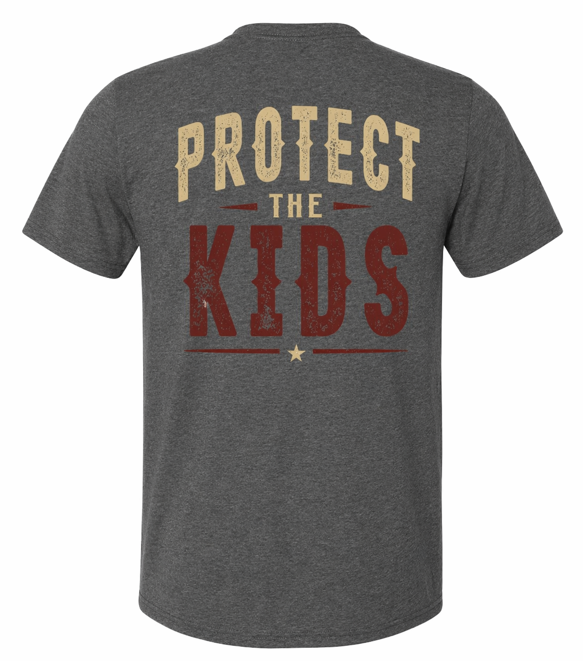 Pred Hunters "Protect The Kids" Tan & Red Color Logo