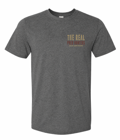 Pred Hunters "Protect The Kids" Tan & Red Color Logo